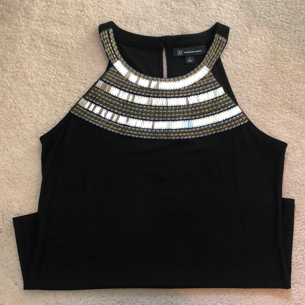 NWOT INC Embellished HalterTank